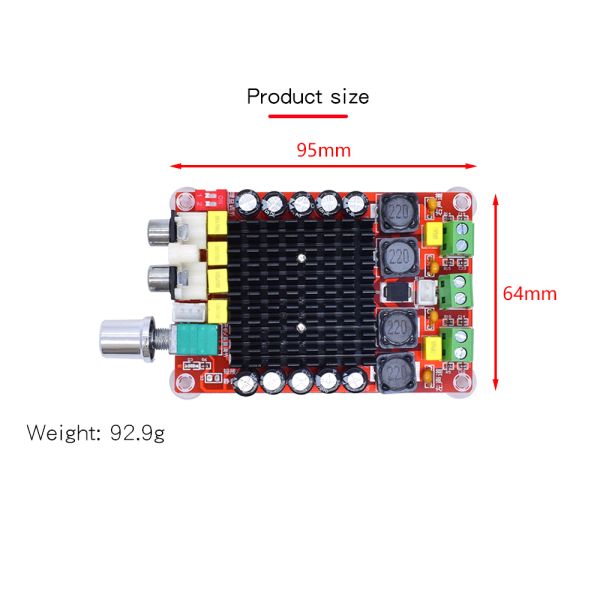 CA-7498 DC14-34V Class D Amplifier Board 2X100W Dual Channel Audio Board with TDA7498 Chip Best