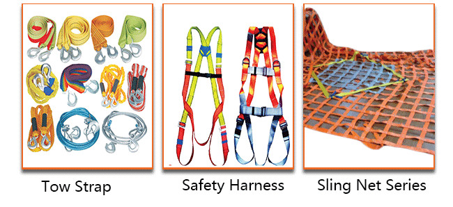 Anti Abrasion Polyester Webbing Roll Customized Sling Color High Safety Coefficient
