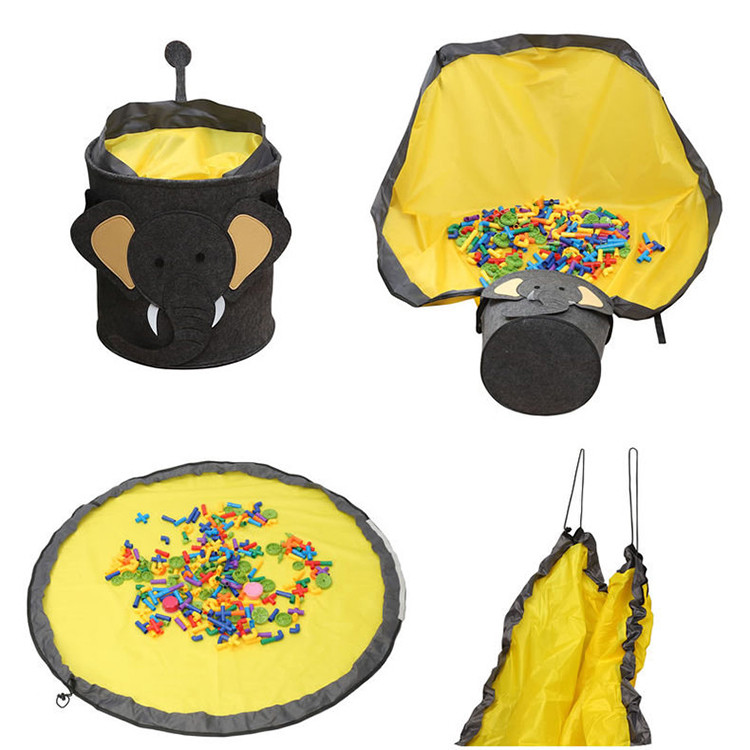 Waterproof Washable Toy Storage Basket And Play Mat Household Storage Organization