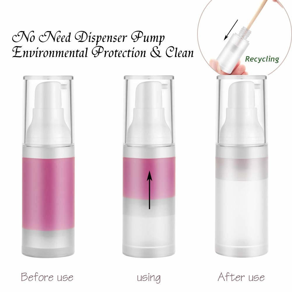 30ml Travel Refillable Airless Pump Bottle With Screen Printing