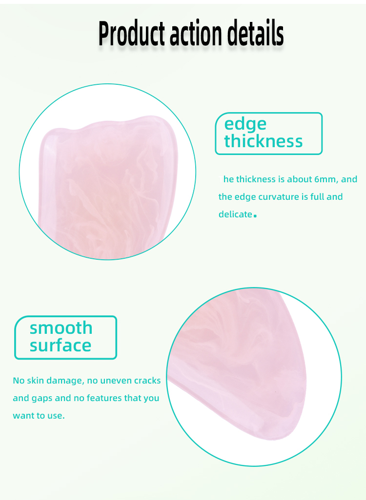 Rose Quartz Crystal Facial Roller Customized Face Eye Roller 10g