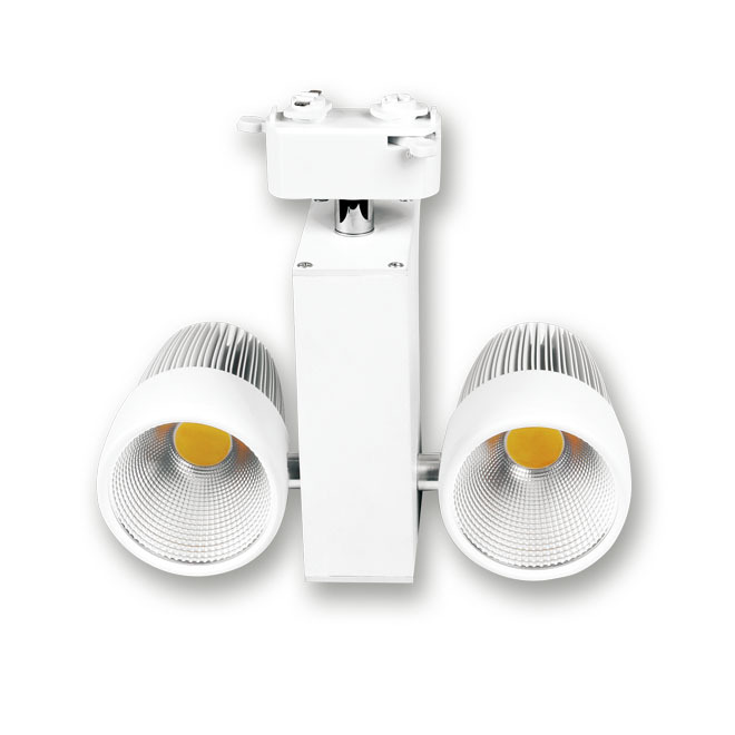 high quality 50w led cob track light rail light AC85-265V led COB light source white/black color 500