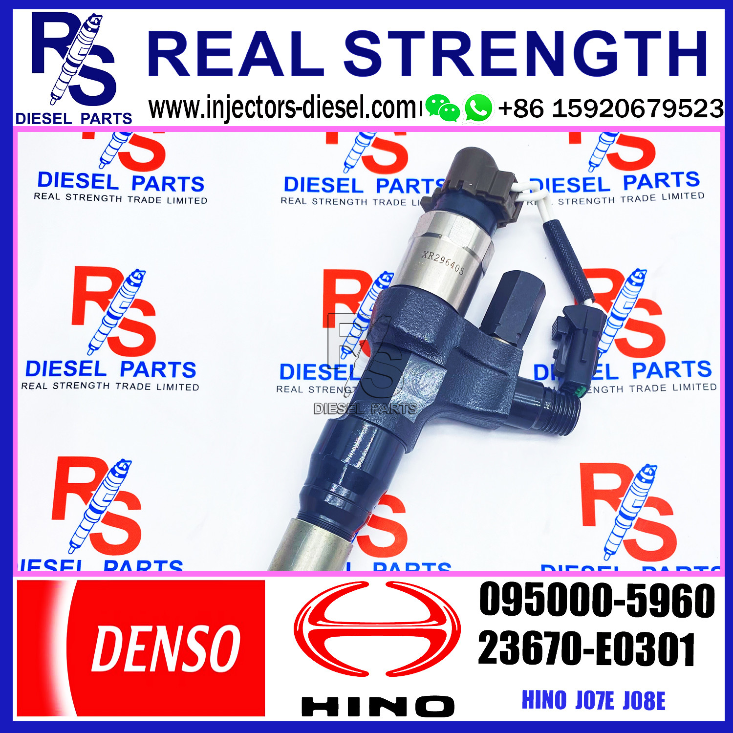 Common Rail Injector 095000-5960 For HINO 23670-E0300 23670-E0301