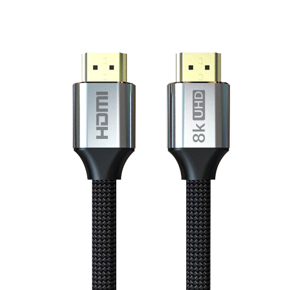 6.5 Foot Braided 8k@60hz Hdmi Ultra High Speed 48gbps Cable Male To Male