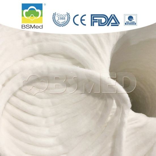 Absorbent Medical Cotton Sliver Cotton String Cotton Coil Hot Rolled Medical Beauty 100% Pure Consumable