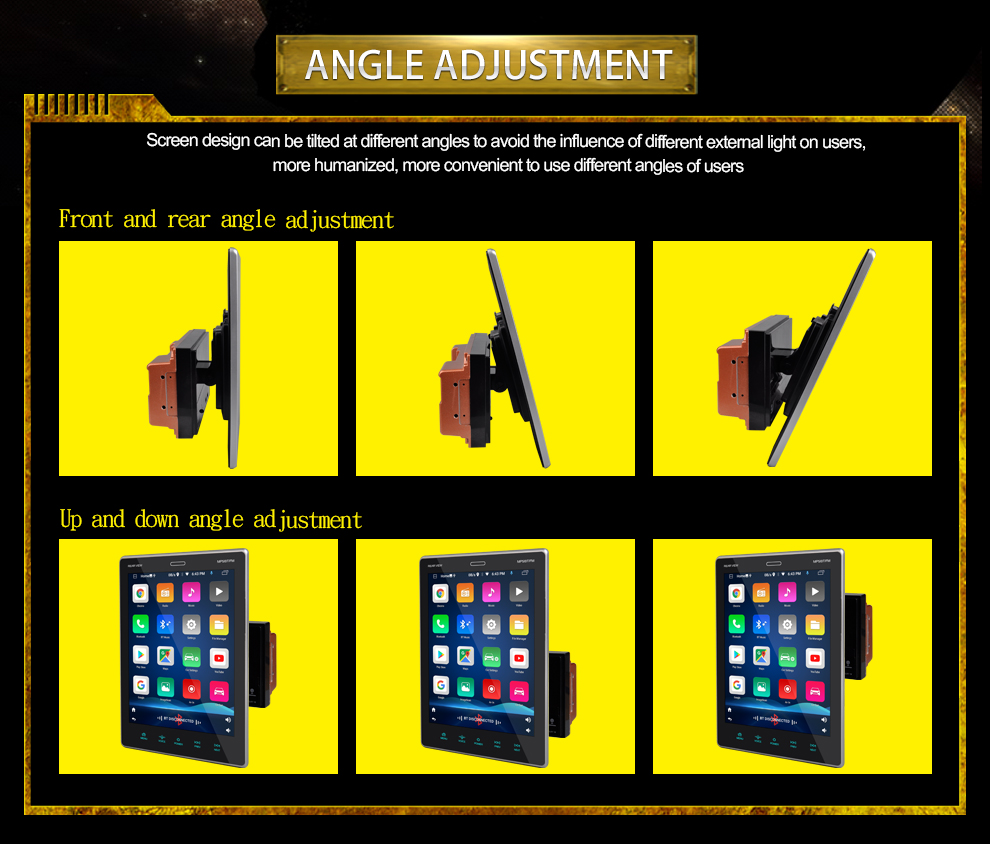 Universal 9.5 Inch Touch Screen Multimedia IPS 2 Din Android Car Radio Stereo DVD Player Carply Auto Electronics