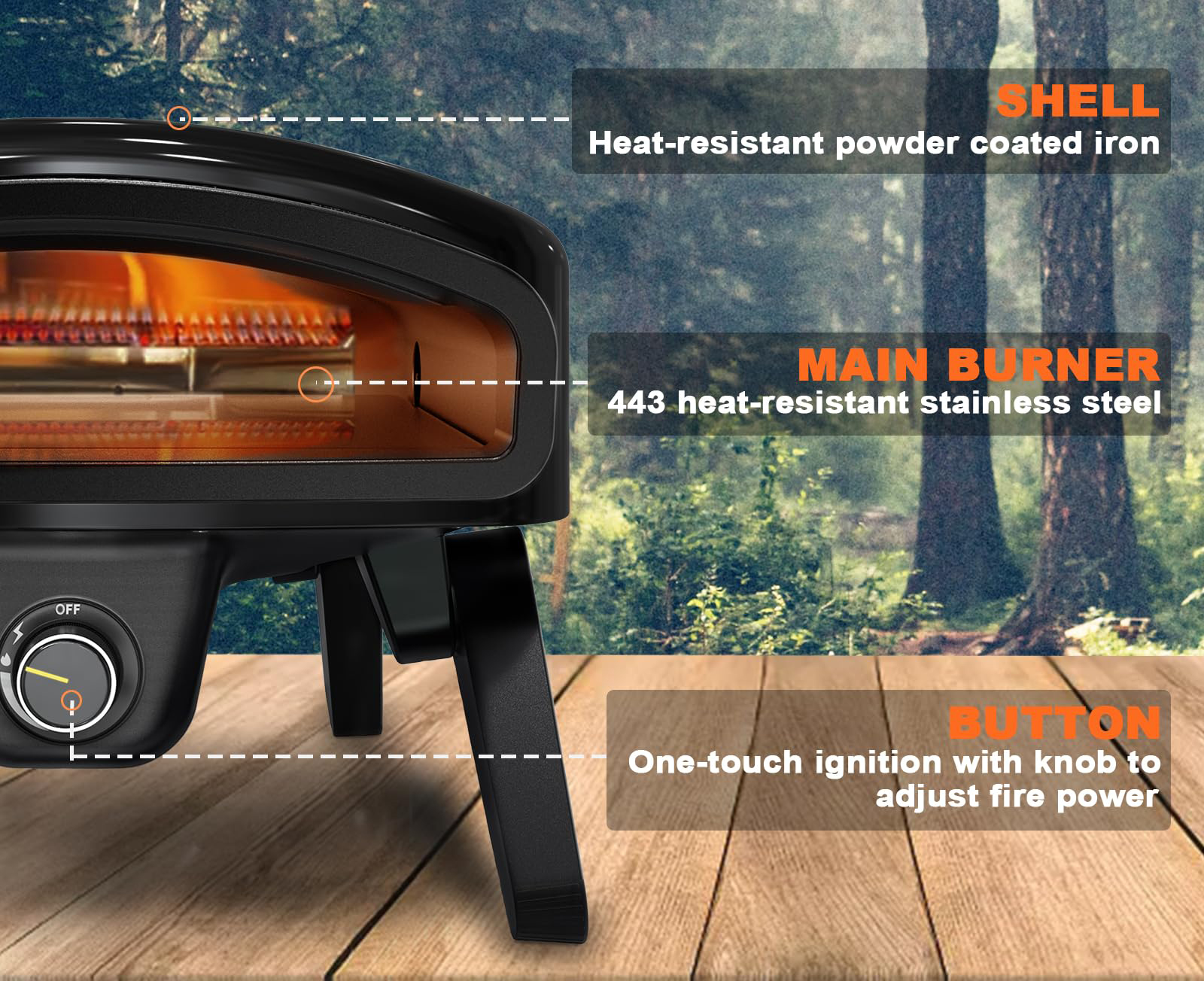 Convenient 14 Inch CE Home Pizza Maker with Digital Timer Control and Foldable Design