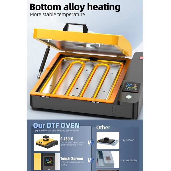 30*43cm 220V DTF Curing Oven A3 A4 T Shirts Heat Press Machine