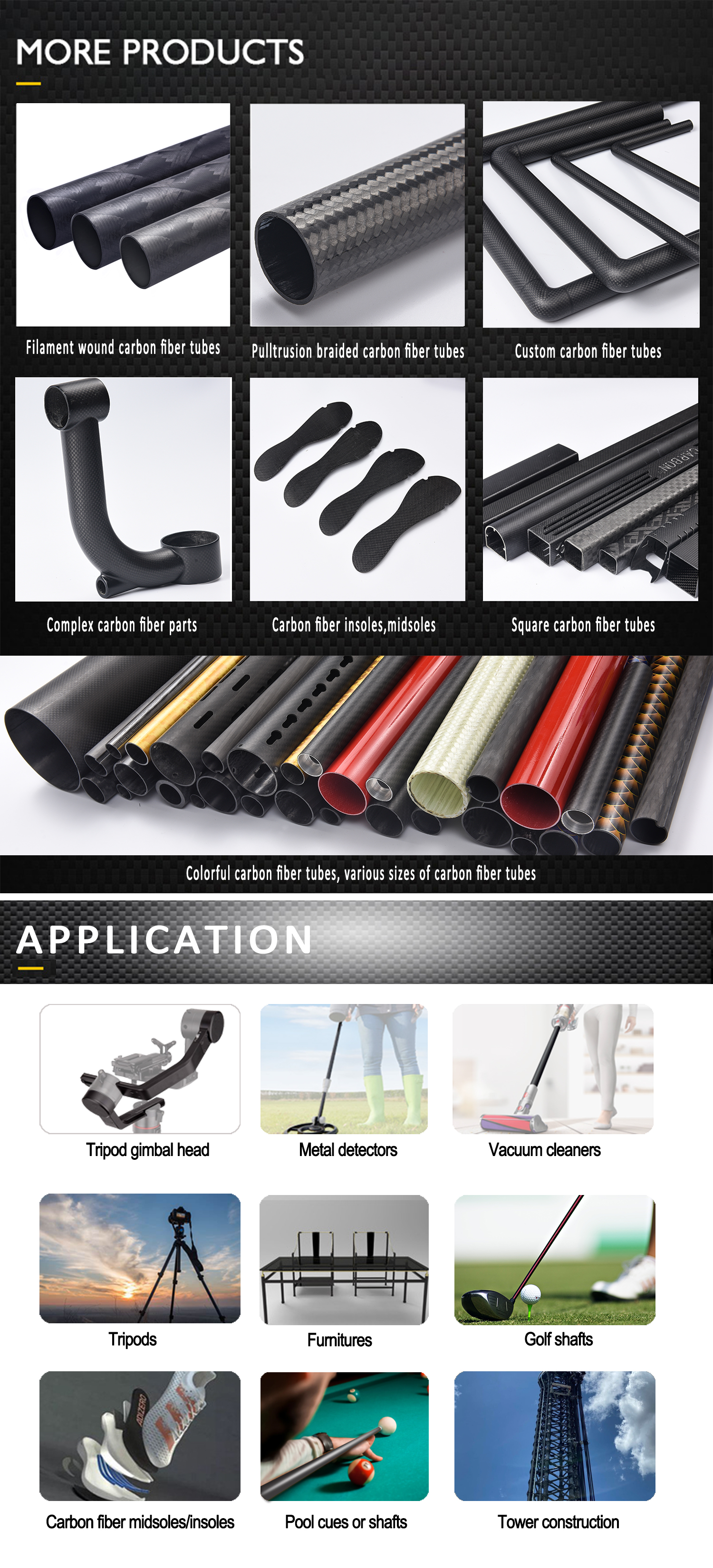 3k Twill Surface High Tensile Strength Carbon Fiber Tube for Industrial Applications