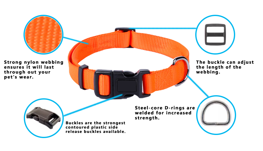 Heat Transfer Pet Training Collars Logo Printed Leather Dog Collars