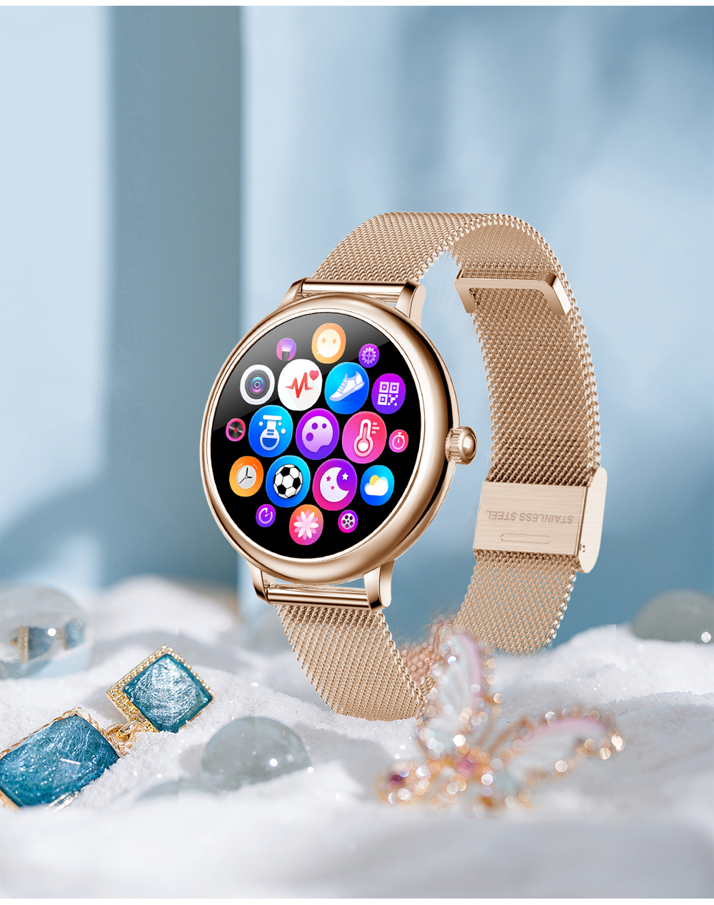 CF90 Smart Watch 8762C Phones 1.08inch A Bracelet Reminder Push WeChat Reminder Realtek
