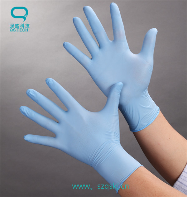 Disposable Clean Room Nitrile Gloves Class 1000 9'' / 12'' S / M / L 4.5g - 7.5g