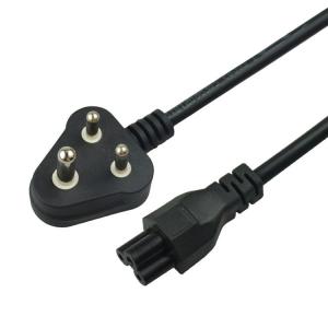 China 1.5mm C19  India 3 Prong Computer Power Cord South Africa Power Cable on sale