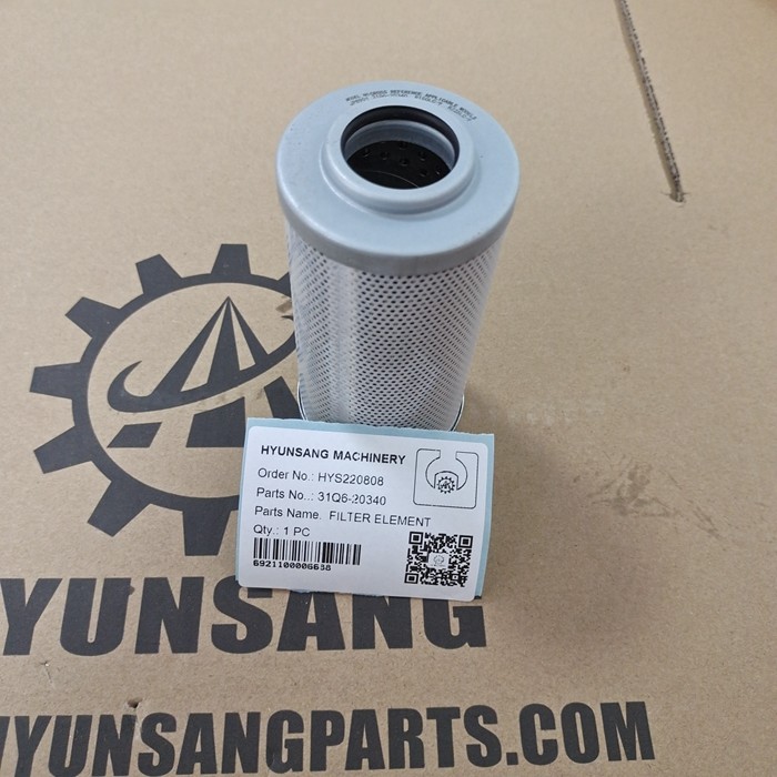 Excavator Parts Eelement Line Filter 31Q6-20340 For R140LC9 R160LC9 R180LC9