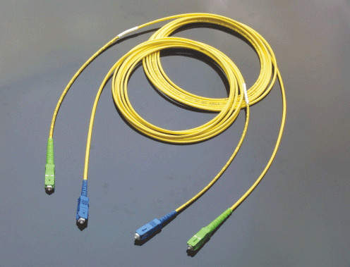 2.0mm PBT SM Duplex Optical Fiber Patch Cord Telecom Grade With SC / APC Connector