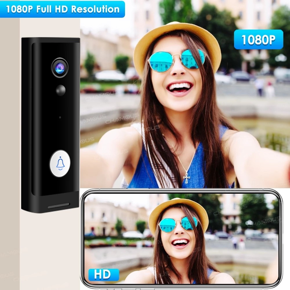 Easy Installation Tuya Smart Video Doorbell For Home Security 1080P HD Night Vision