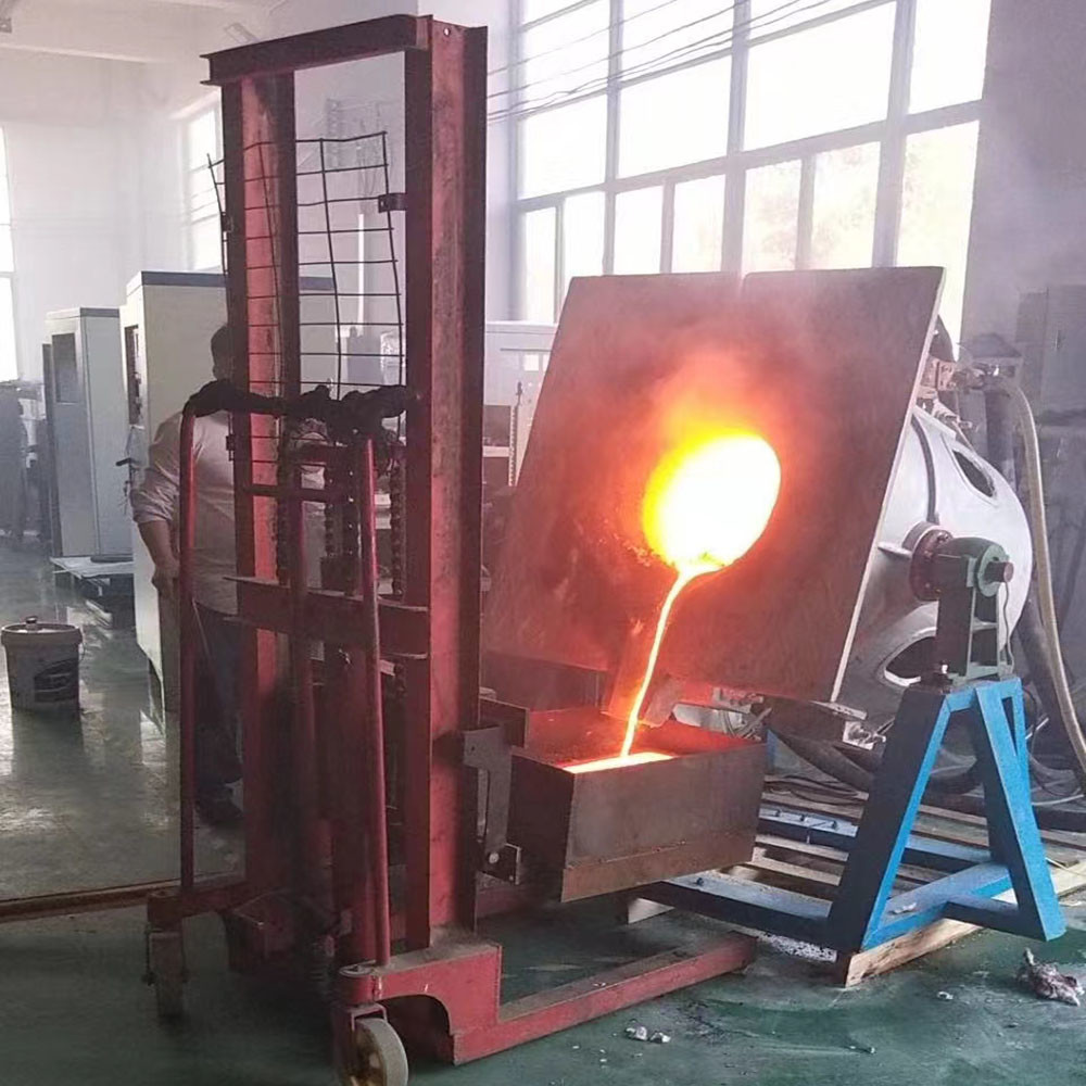 300KGS Bronze Brass Induction Melting Furnace 200KW Iron Melting Induction Furnace