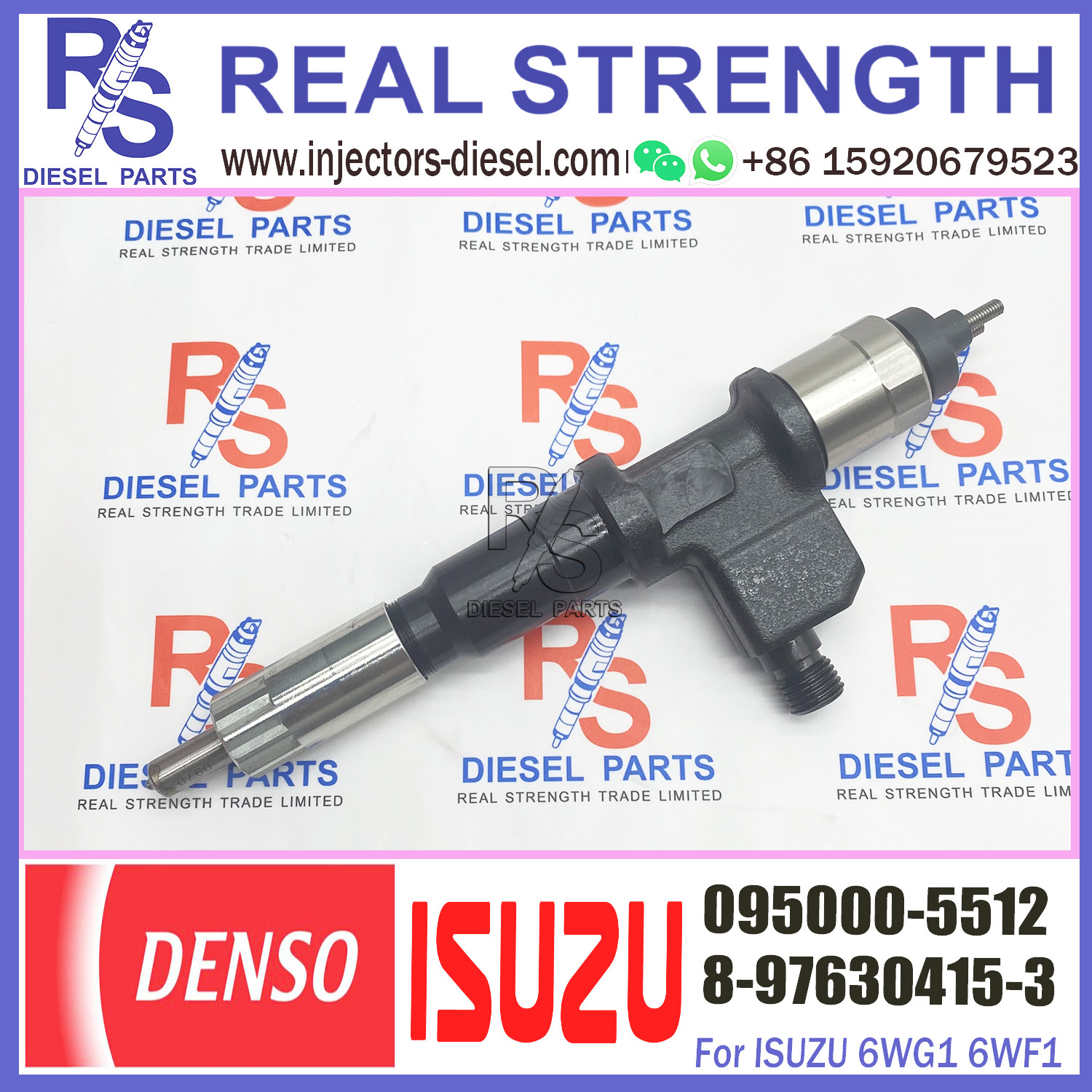 Diesel Fuel Injector Common Rail Injector Assembly 095000-5511 095000-5510 095000-5512 for ISUZU 6WG1 6WF1 6UZ1