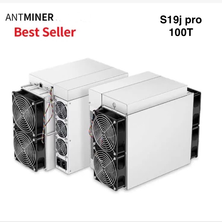100TH/S Bitcoin Miner Machine 3500W Bitmain Antminer S19 J Pro