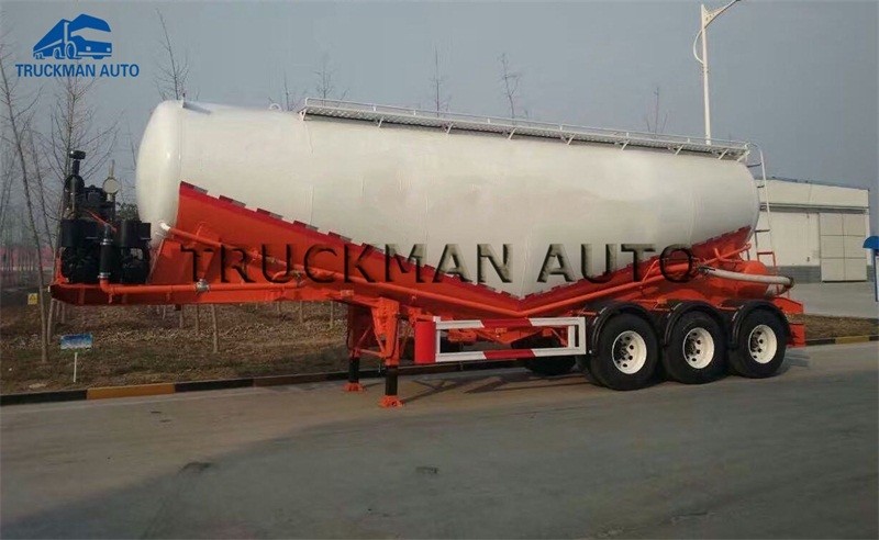 3 Axles 50 Tons Cement Bulk Carrier Truck Optional Volume Quick Loading Unloading