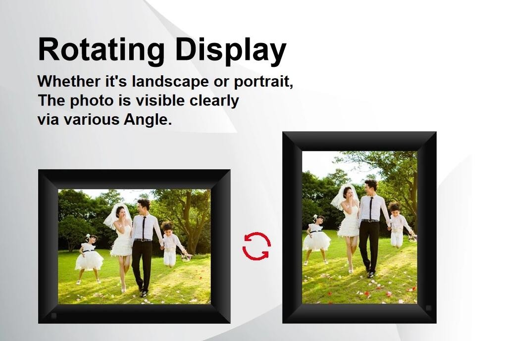 10 inch WiFi Digital Frame IPS Touch Screen 1080P Photo Frame, 16GB Large Memory Share Moments Instantly via Mobile APP