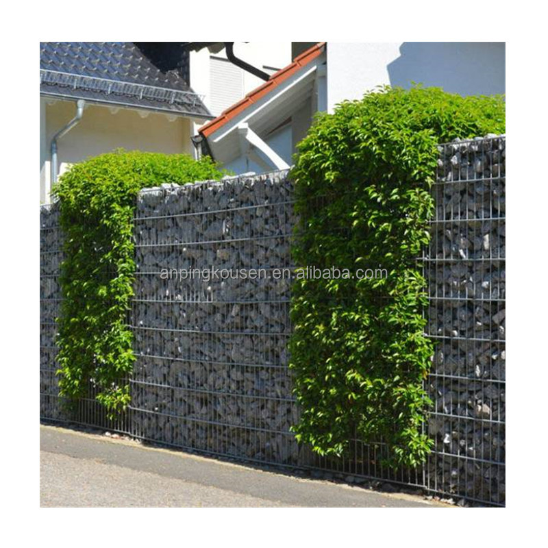 Galvanized Welded Gabion Mesh Fence in Silver for Wire Stone Gabion Boxes