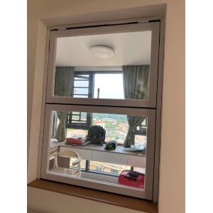 Emergency Egress Folding Window System Meeting Building Codes While Maintaining