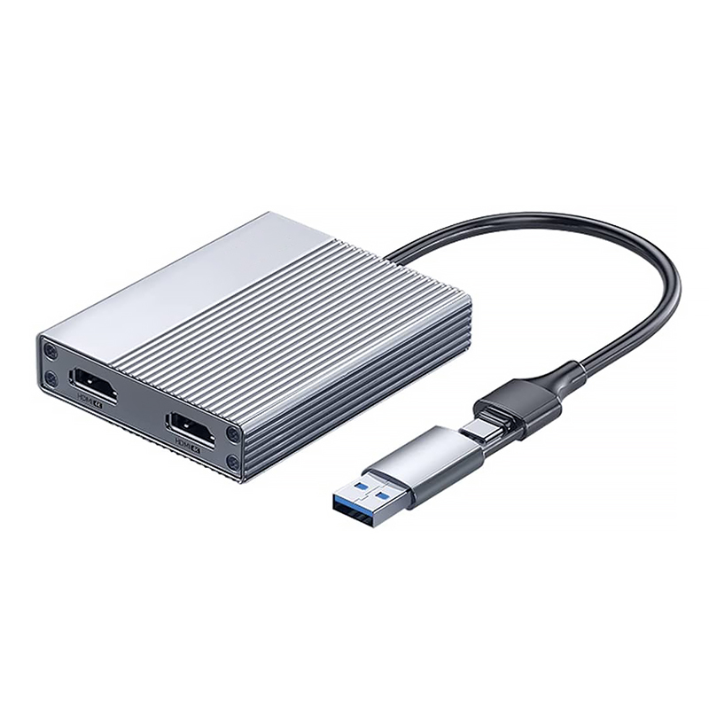 USB-C Type-C to Dual HDMI MST Multi-Monitor Adapter 4K 60Hz for Windows Android Mac OS
