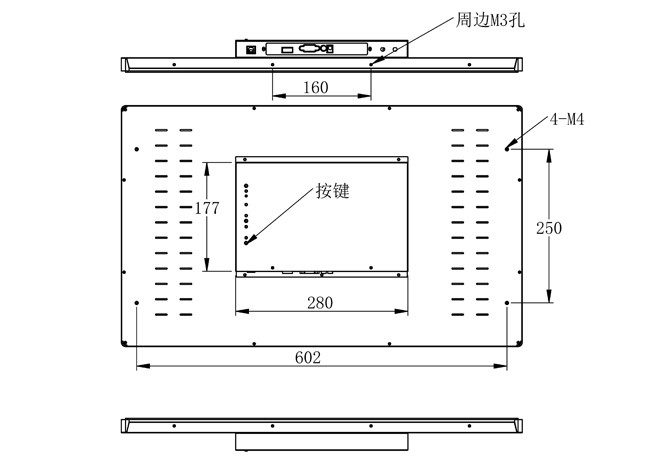 27-Inch Windows Touch Embedded Screen for Trade Shows, Interactive Advertising, High-End Retail Applications, and Command Systems