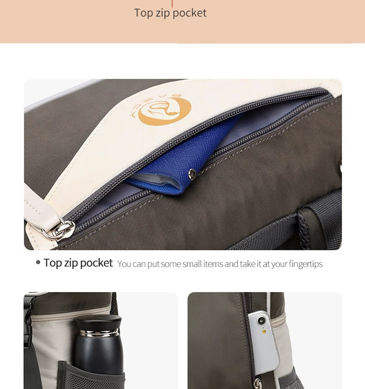 ISO9001 Softback Multifunction Travel Diaper Bag Backpack Water Resistant