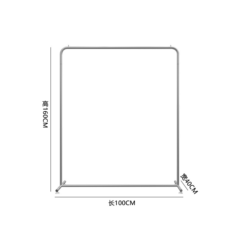 Iron Free Standing Clothes Rack , Polished TGL Clothing Display Rack