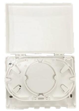 4 Core FTTH Fiber Optic Termination Box Plastic ABS Material Wall Mount