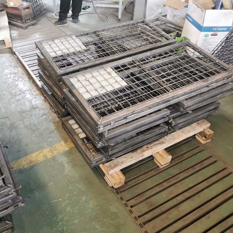 Industrial Warehouse Material Metal Pallet Box Folding Stackable