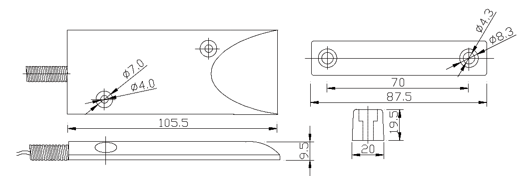 Zinc-alloyed Magnetic Sensor in OKI Reed Switch for Roller Door Shutters
