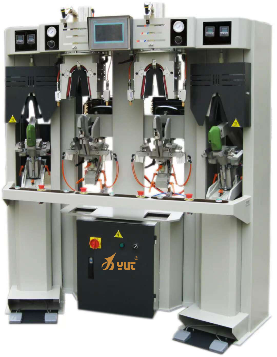 Leather Shoe Moulding Machine 2.7KW Shoes Upper Machine 220V 50Hz Adjustable