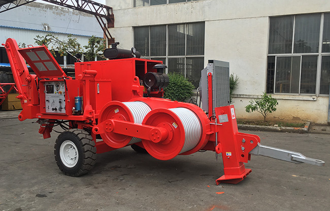 TY180 Transmission Line Stringing Equipment Hydraulic Cable Puller 750mm