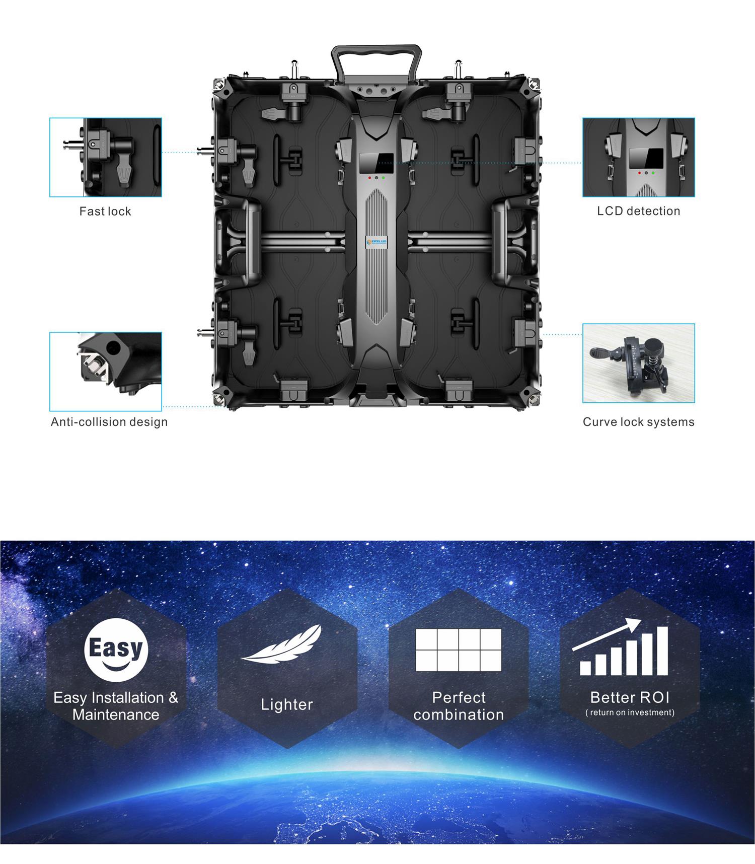 Rental Show Indoor P2 P3 P4 SMD Stage Hanging Led Stage stacking Events LED Display