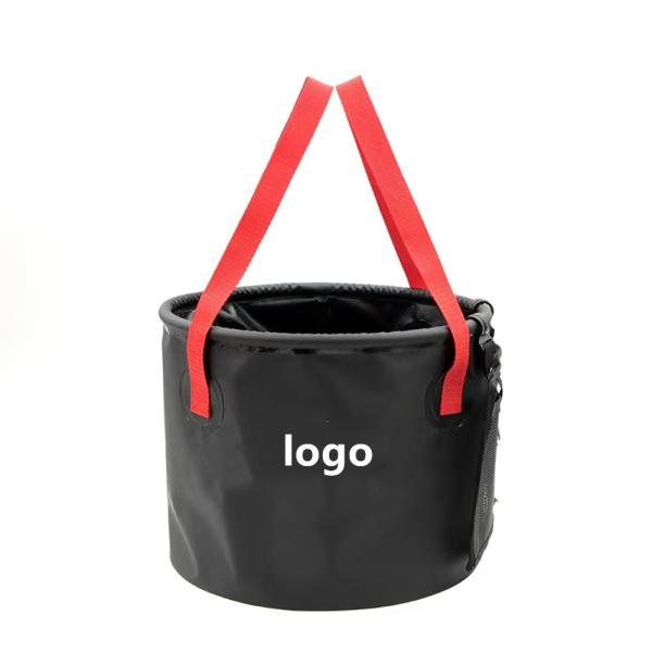 500d PVC Coated Fabric 20L Outdoor Camping Fishing Folding Bucket Car Cleaning
