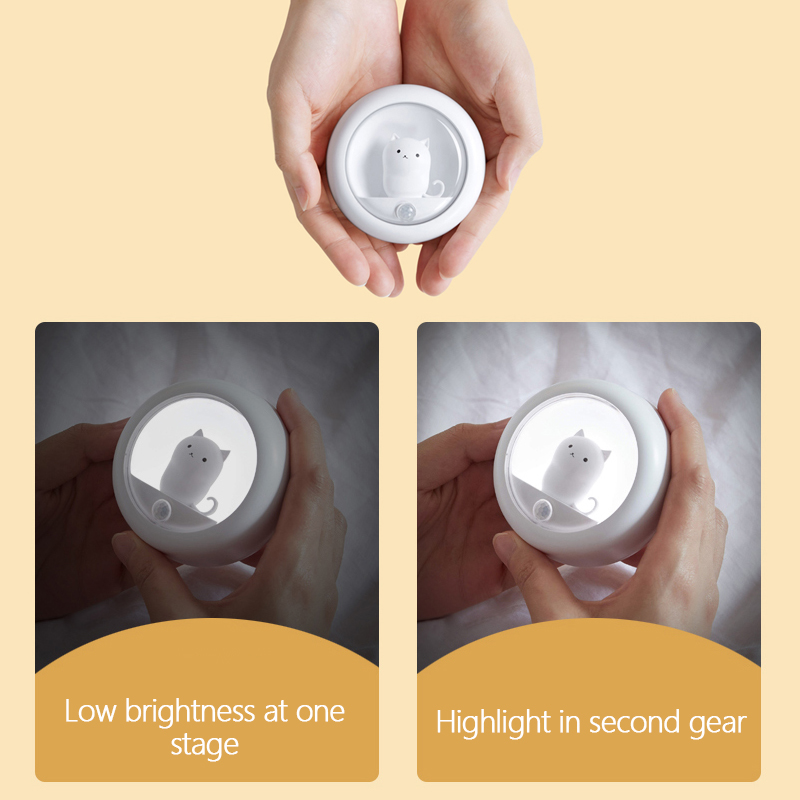 Decorative Atmosphere 800MAH 0.3w Motion Sensor Bedroom Night Light