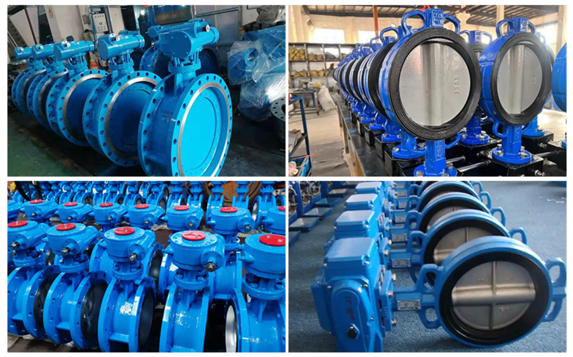 DN50 PN16 Ductile Iron Handle Clamp Soft Seal Butterfly Valve Bolted Connections