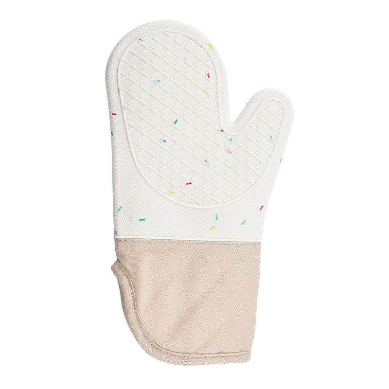 Silicone Oven Mitts And Pot Holders Set Heat Resistant To 450℉ Extra Long 15 Inch Professional Silicone Baking Gloves