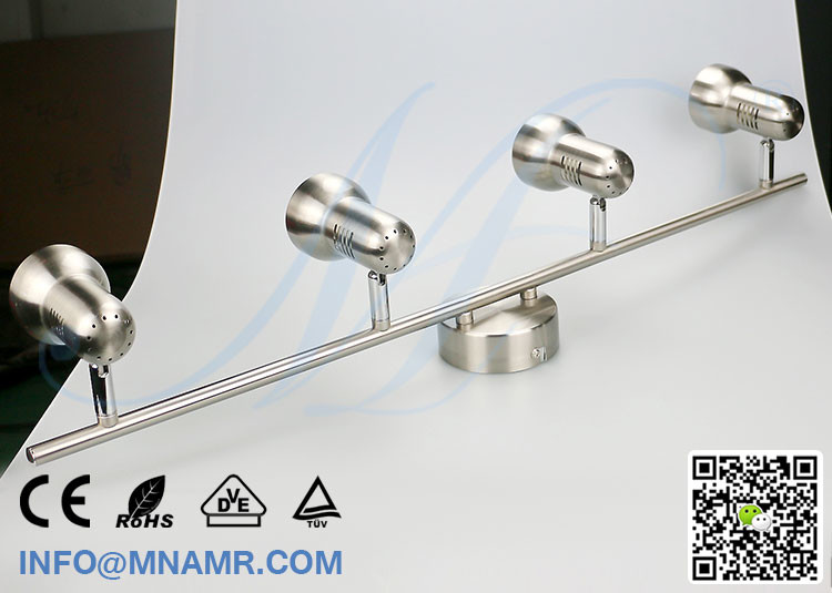 4x5W LED Ceiling Spotlight Fitting AC100-240V with Multi-Direction Adjustable Heads