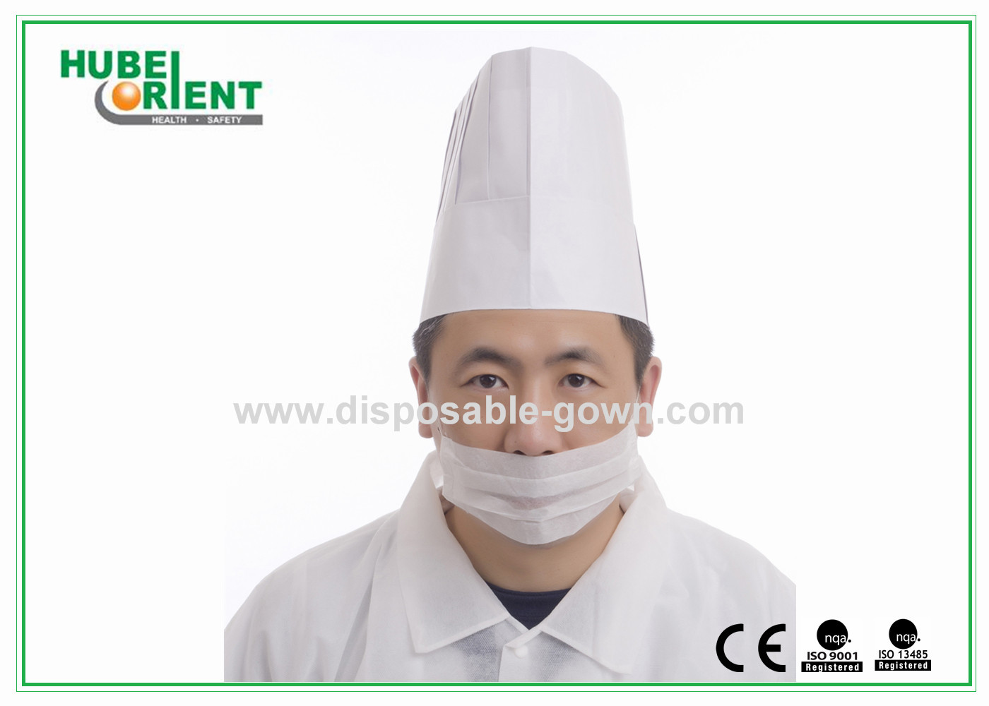 Adjustable Disposable Chef Hat Disposable Surgical Caps PP 50 Gsm