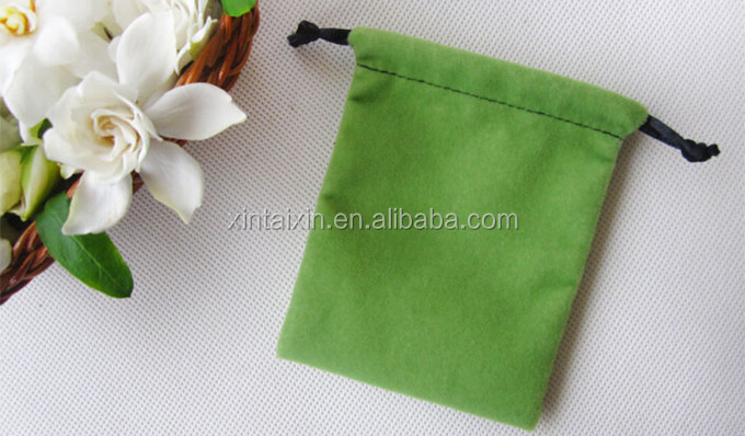 Velvet String Bag Jewelry Drawstring Pouches Wedding Party Gift Bags Mix Colors
