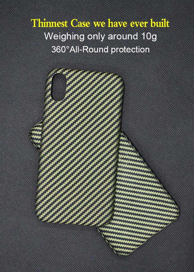 Shockproof Waterproof Carbon Aramid Fiber iPhone Case For iPhone X