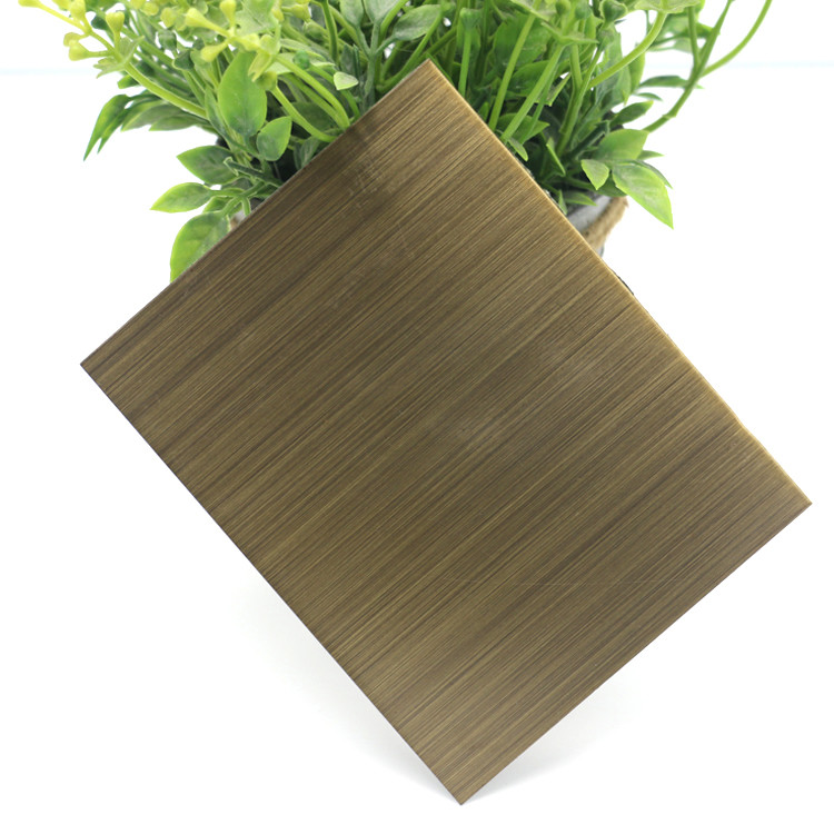 Antique 304 316 Bronze Stainless Steel Sheet Slit Edge JIS 201 1.8mm