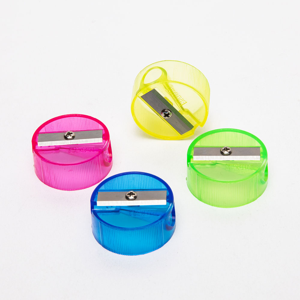 Green Red Blue 0.47 Inch Handheld Pencil Sharpener Retro Craft