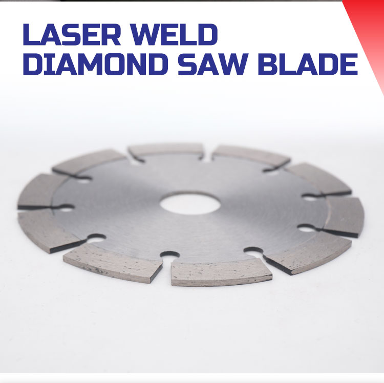 Dry Wet Cutting Laser Weld Diamond Saw Blade Blade Width 2.2-3.2mm High Cutting Speed