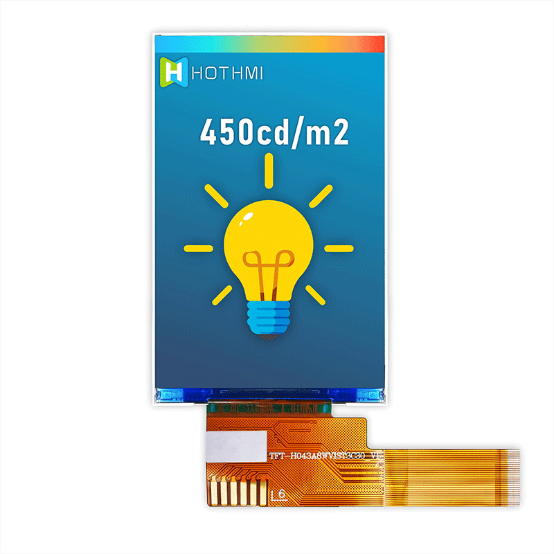 480x800 4.3 Inch TFT LCD Module For Instrumentation TFT-H043A8WVIST4N30