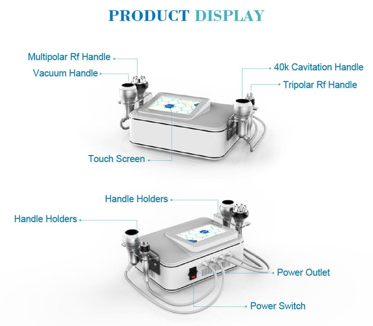 4 handles 100 w 40 K focused Multi-polar & mono-polar rf combined rf machine with a god quality for skin-lifting